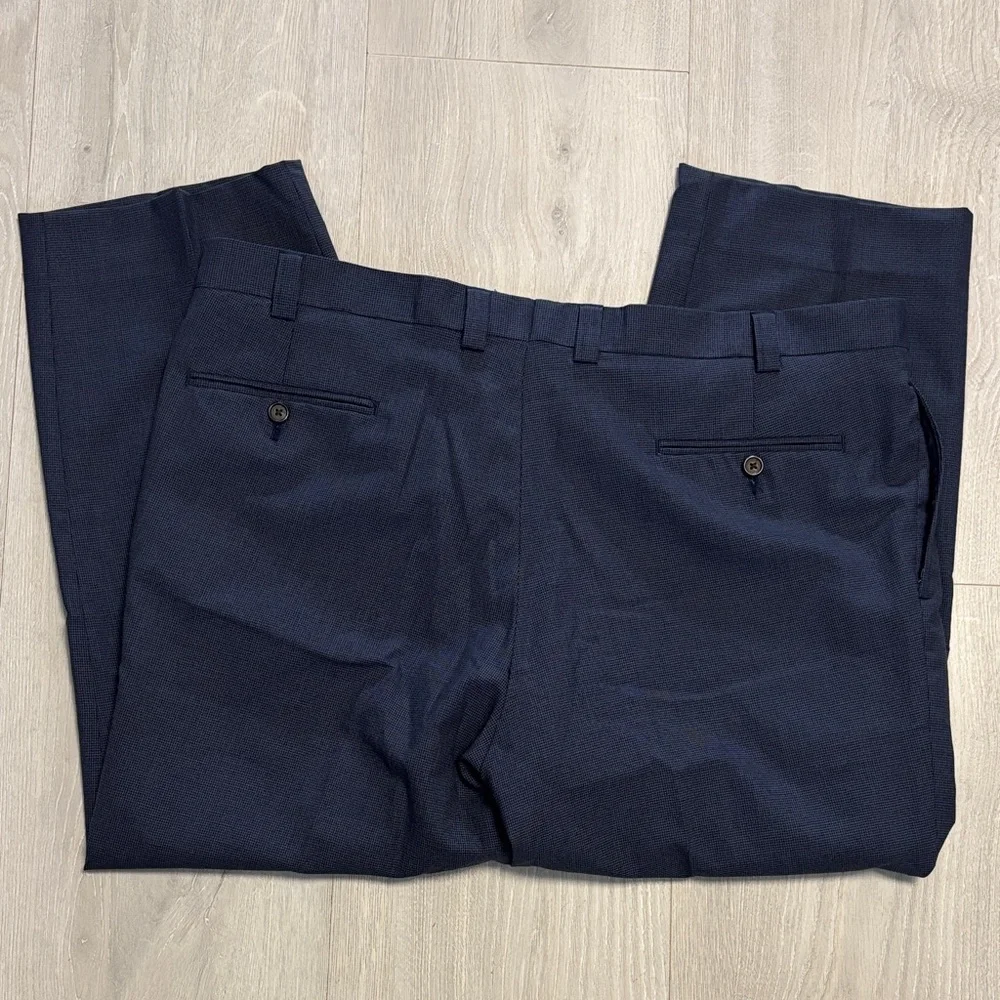 🔥BUNDLESALE Mens 42/27 Lauren Ralph Lauren Navy Checkered Dress Pants